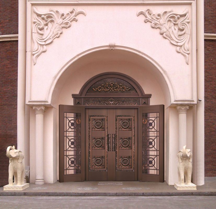 Real villa copper door  factory