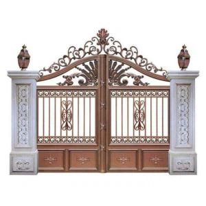Aluminiowe drzwi wahadłowe w stylu królewskim
