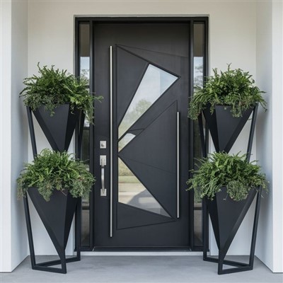 Czy są jakieś stalowe drzwi zabezpieczające z wkładką szklaną?